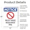 Signmission 18 in Height, 12 in Width, Plastic, Rectangle OS-2PACK-NS-P-1218-V-14282 - alternate 4